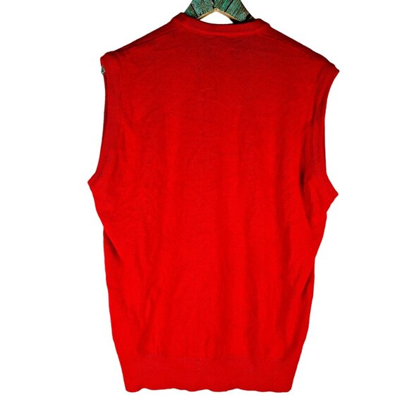 Vintage DiFini Red Jackson, MS Red Golf Vest, Pullover, Sz XL - Picture 3 of 8